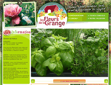 Tablet Screenshot of fleursdelagrange.com